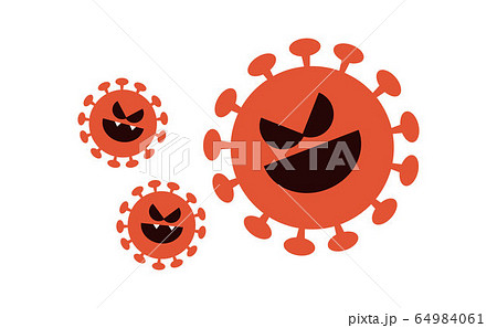 コロナウィルスアイコンベクター画像 64984061