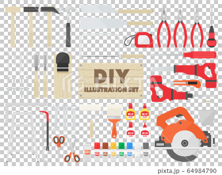 DIY工具のイラストセット 64984790