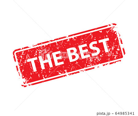 The best sign sticker. Stamp vector texture. 64985341