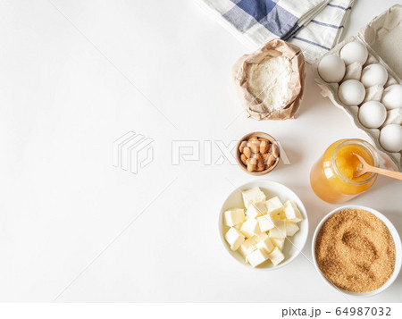 Set of various baking ingredients  64987032