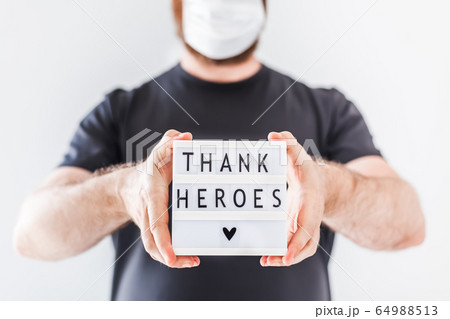 Thank heroes concept Thank heroes concept 64988513