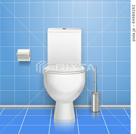 Public Toilet Interior Composition 64989262
