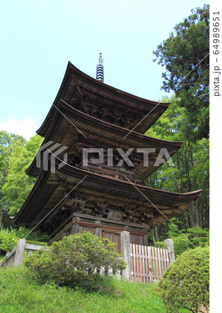 国宝 大法寺三重塔 国宝 大法寺三重塔 64989651