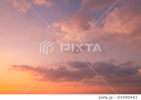sky and cloud in bright rainbow colors and 64990483