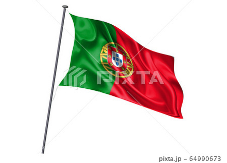 ポルトガル　 国旗　ポール　アイコン 64990673