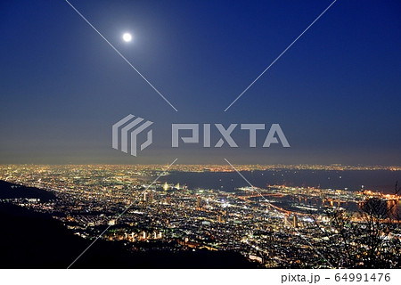 摩耶山からの夜景 摩耶山からの夜景 64991476
