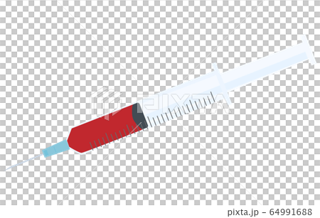 用注射器抽血的插圖 64991688