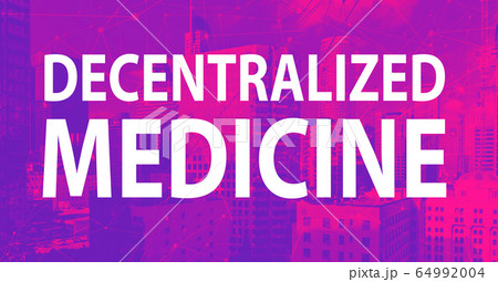 Decentralized Medicine theme with downtown LA skycapers 64992004