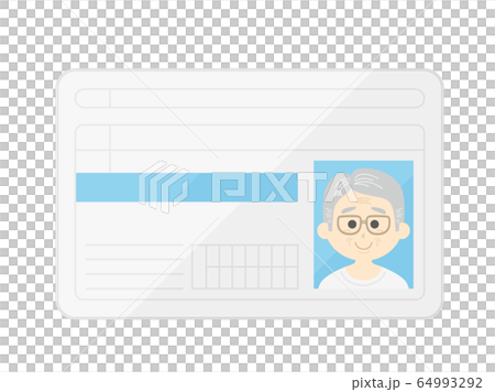 Senior man license illustration Senior man license illustration 64993292