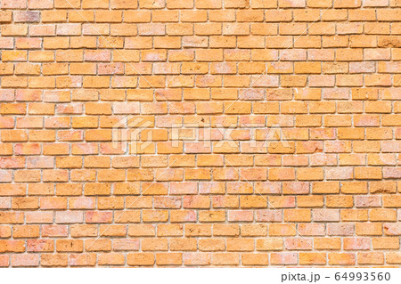 Abstract and surface old brown brick wall texture 64993560