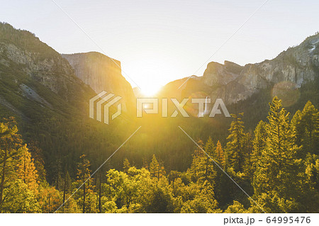 Yosemite National park at sunrise. Yosemite National park at sunrise. 64995476