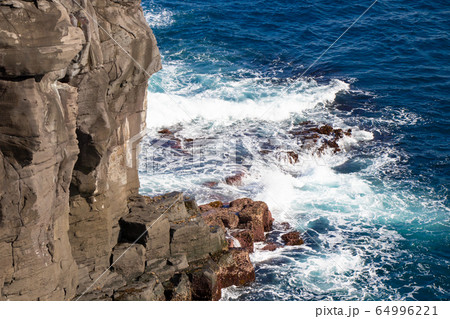 城ヶ崎海岸 海崖の写真素材