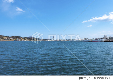 気仙沼湾　気仙沼港　港　魚市場　漁港 64996451