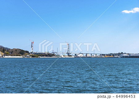 気仙沼湾 気仙沼港 港 魚市場 漁港 気仙沼湾 気仙沼港 港 魚市場 漁港 64996453