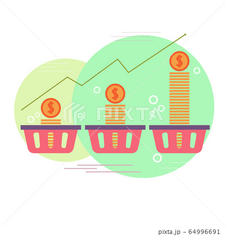Rouble Dollar rate icon 64996691