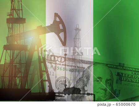 Crude oil and petroleum concept. Pump jack, US 65000670