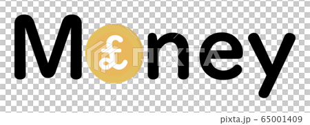 ポンドの記号が入ったMoneyの文字のベクタータイトルイラスト ポンドの記号が入ったMoneyの文字のベクタータイトルイラスト 65001409
