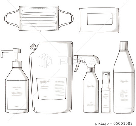 ウイルス対策_セット_無地 ウイルス対策_セット_無地 65001685