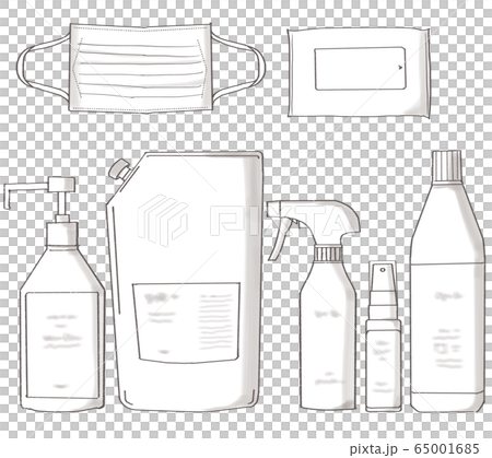 ウイルス対策_セット_無地 ウイルス対策_セット_無地 65001685