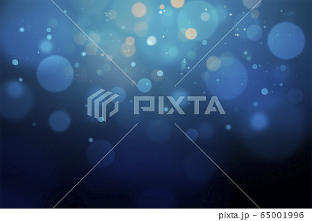 Blurred bokeh light on dark blue background 65001996