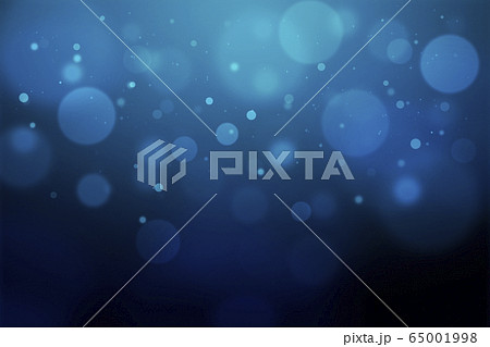 Blurred bokeh light on dark blue background Blurred bokeh light on dark blue background 65001998