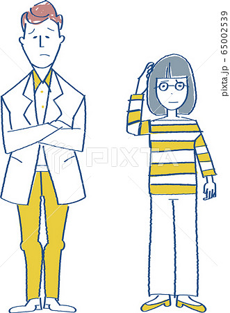 困る人々 全身 男女 困る人々 全身 男女 65002539