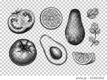 Guacamole sauce ingredients. Guacamole sauce ingredients. 65002802