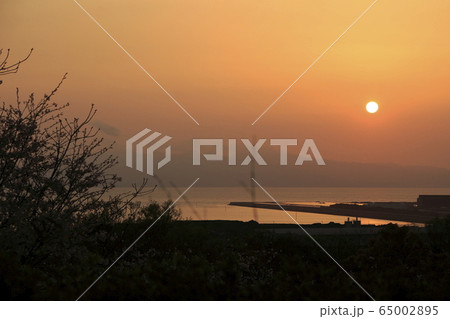 荒尾市 四山神社 夕景、 荒尾市 四山神社 夕景、 65002895
