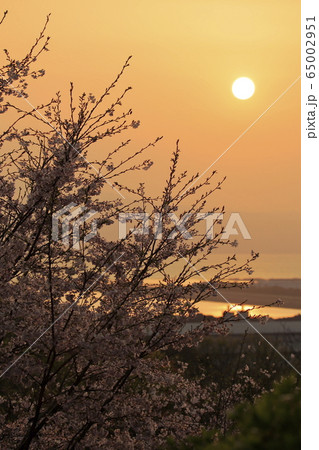 荒尾市 四山神社 夕景、 荒尾市 四山神社 夕景、 65002951