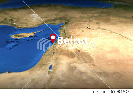 Beirut, Lebanon city geotag with face mask, COVID-19 coronavirus disease quarantine related 3D rendering Beirut, Lebanon city geotag with face mask, COVID-19 coronavirus disease quarantine related 3D rendering 65004938