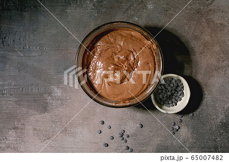 Dough for baking brookies Dough for baking brookies 65007482
