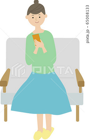 携帯電話を操作する女性ベクター 携帯電話を操作する女性ベクター 65008133