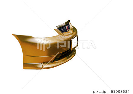 Multicolored technology front bumper on white 65008684