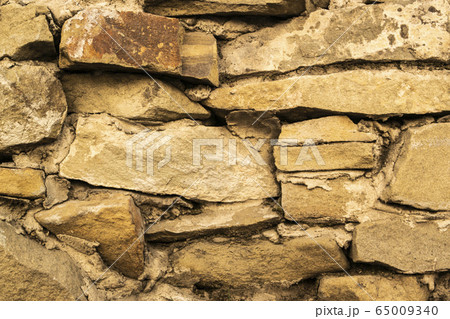 wall of real natural stone abstract background 65009340
