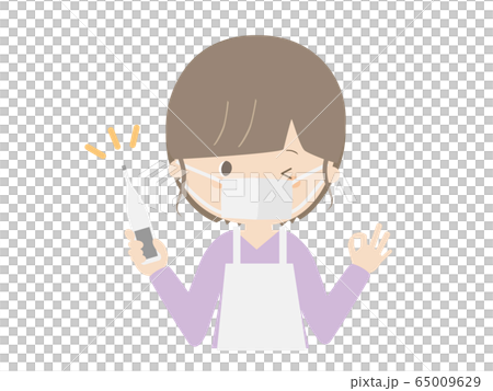 体温計を持っている女の子 65009629