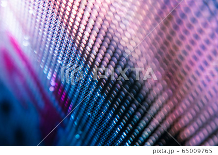 CloseUp LED blurred screen. LED soft focus 65009765
