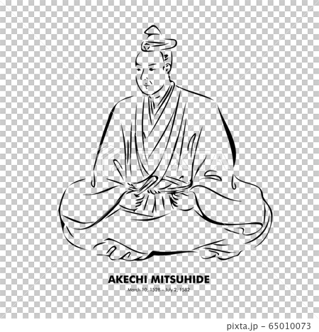 明智光秀(1528 – 1582) 歴史上の人物 書画風イラスト 明智光秀(1528 – 1582) 歴史上の人物 書画風イラスト 65010073