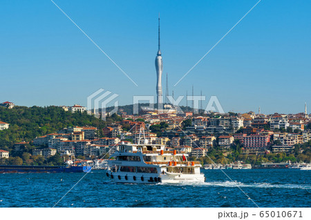 Istanbul city and Camlica hill in Turkey. 65010671