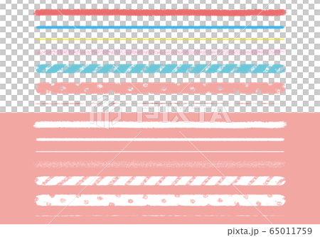パステル飾り罫のイラスト素材