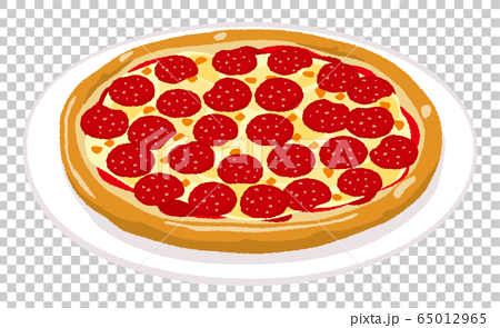 Illustration Of Pepperoni Pizza Salami Stock Illustration