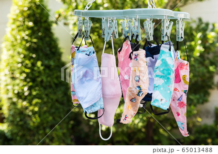 Kid face mask hang after washing to reuse Kid face mask hang after washing to reuse 65013488