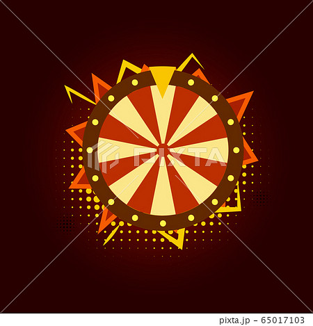 Fortune wheel for gambling in casino, cartoon comic style, flat isolated icon, vector illustration 65017103