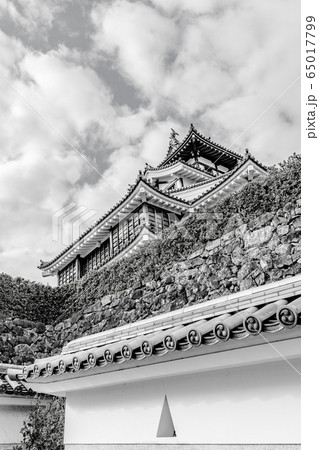 【モノクローム】福知山城 65017799