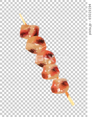 Illustration Yakitori Momo Stock Illustration