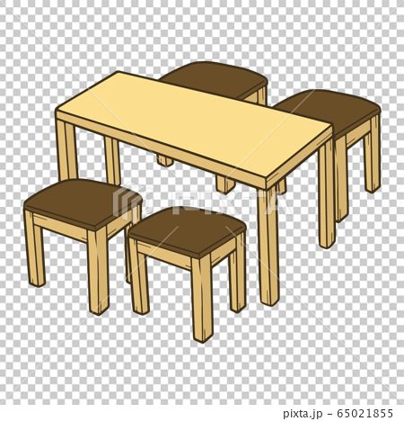 机といすのセットイラストのイラスト素材