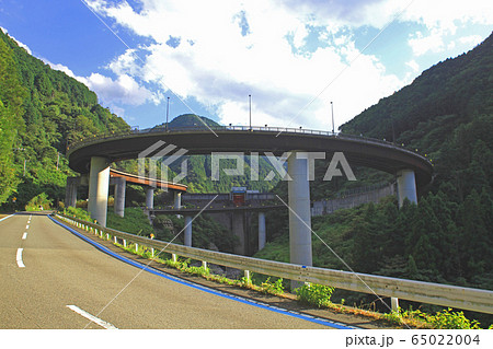 鹿森ダムのループ橋 鹿森ダムのループ橋 65022004