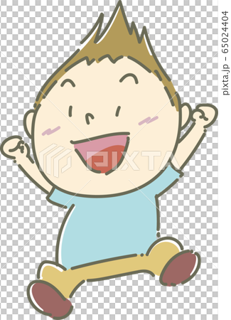 Boy 01_01 (Boy who smiles and jumps up) Boy 01_01 (Boy who smiles and jumps up) 65024404