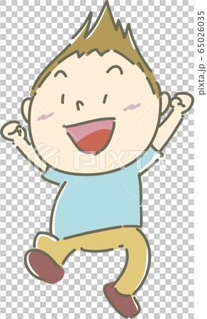 Boy 01_02 (Boy who smiles and jumps up) Boy 01_02 (Boy who smiles and jumps up) 65026035