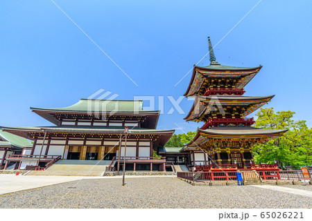 成田山新勝寺大本堂と三重塔 65026221