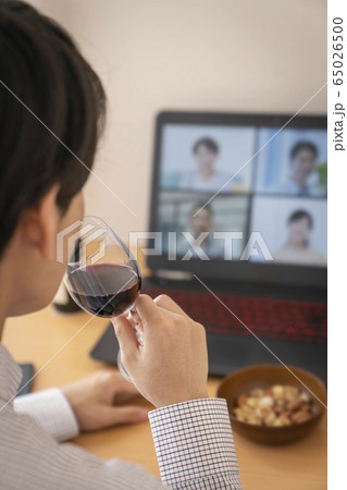 オンライン飲み会イメージ オンライン飲み会イメージ 65026500